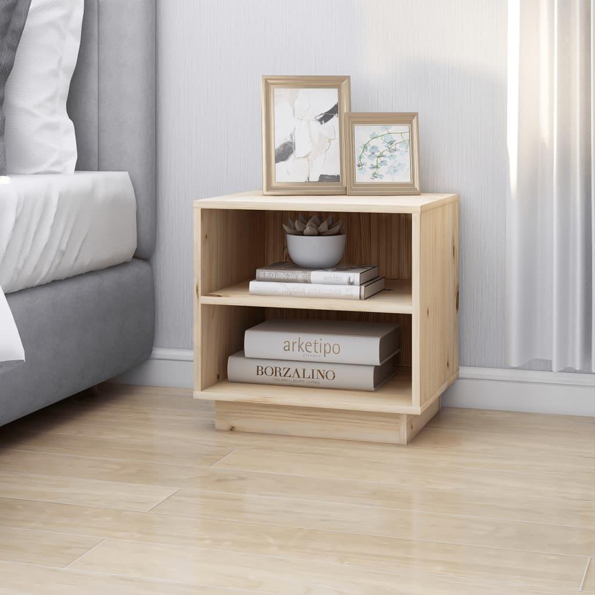 Voir la diapositive 4 : VIDAXL Tables de chevet 2 pcs 40x34x40 cm Bois de pin solide