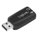 LOGILINK Carte Son USB LogiLink UA0053 avec Effets Sonores 3D Virtuels