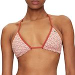 Lacoste Haut de Bikini Terracotta Femme Lacoste Printed Jeresey. Coloris disponibles : Marron