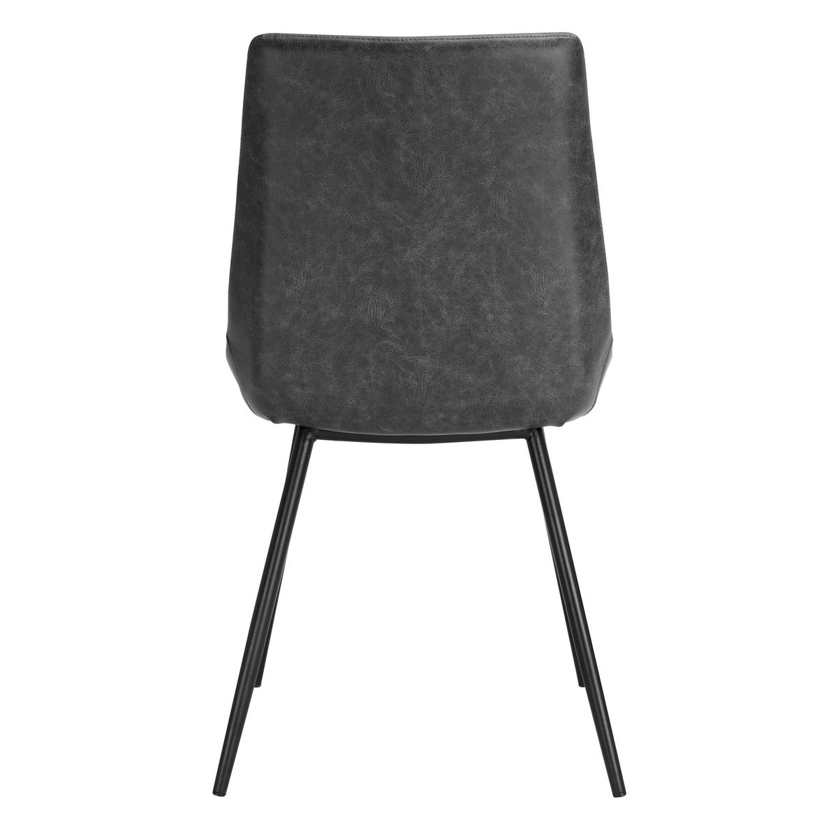 Rendez vous déco Lot de 2 chaises en cuir synthétique marron - Austin