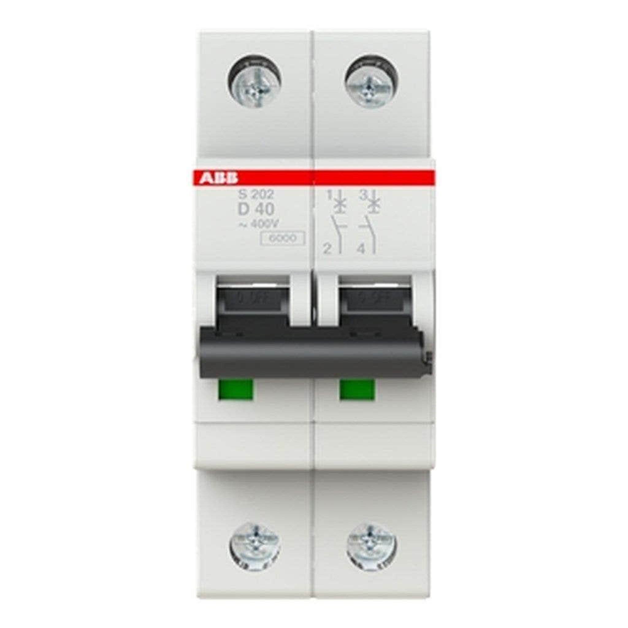 ABB Disjoncteur 2p - courbe d - 10 ka - a vis