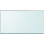 Voir la diapositive 1 : VIDAXL Dessus de table rectangulaire en verre trempe 1200 x 650 mm