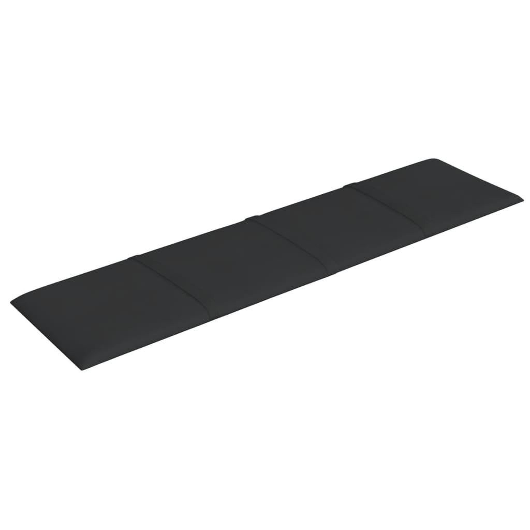 Voir la diapositive 4 : VIDAXL Panneaux muraux 12 pcs Noir 60x15 cm Tissu 1,08 m^2