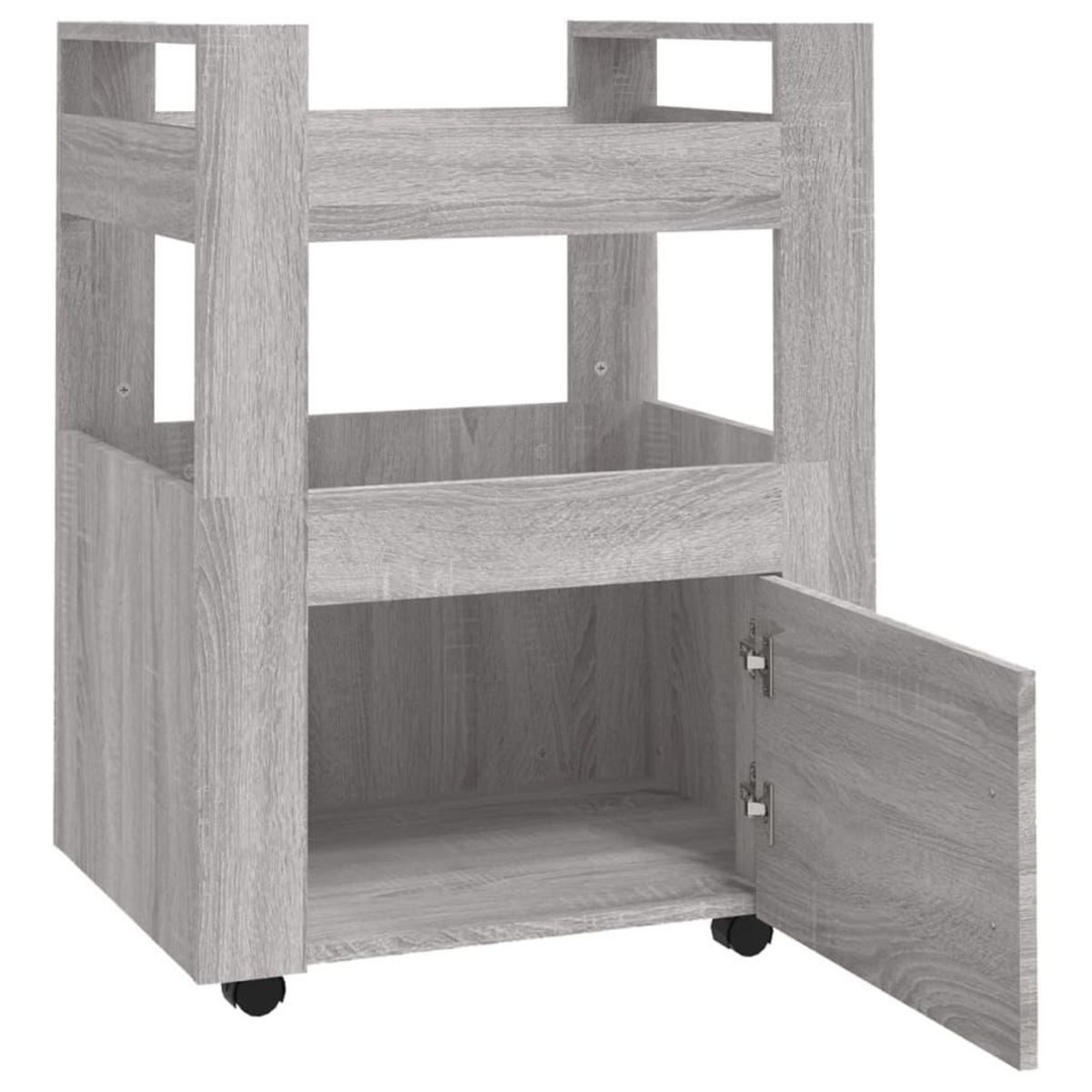 VIDAXL Chariot de cuisine Sonoma gris 60x45x80 cm Bois d'ingenierie