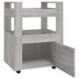 Voir la diapositive 5 : VIDAXL Chariot de cuisine Sonoma gris 60x45x80 cm Bois d'ingenierie