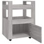 Voir la diapositive 5 : VIDAXL Chariot de cuisine Sonoma gris 60x45x80 cm Bois d'ingenierie