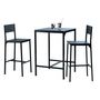 Voir la diapositive 2 : Set 1 table carrée + 2 chaises hautes L60 x P 60 x H87 cm BOOM