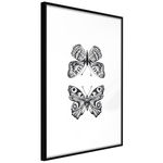 Paris Prix Affiche Murale Encadrée  Butterfly Collection I. Coloris disponibles : Jaune, Noir