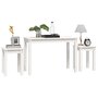 Voir la diapositive 4 : VIDAXL Tables gigognes 3 pcs Blanc Bois de pin massif