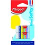 MAPED Lot de 2 mini gommes blanches Softy