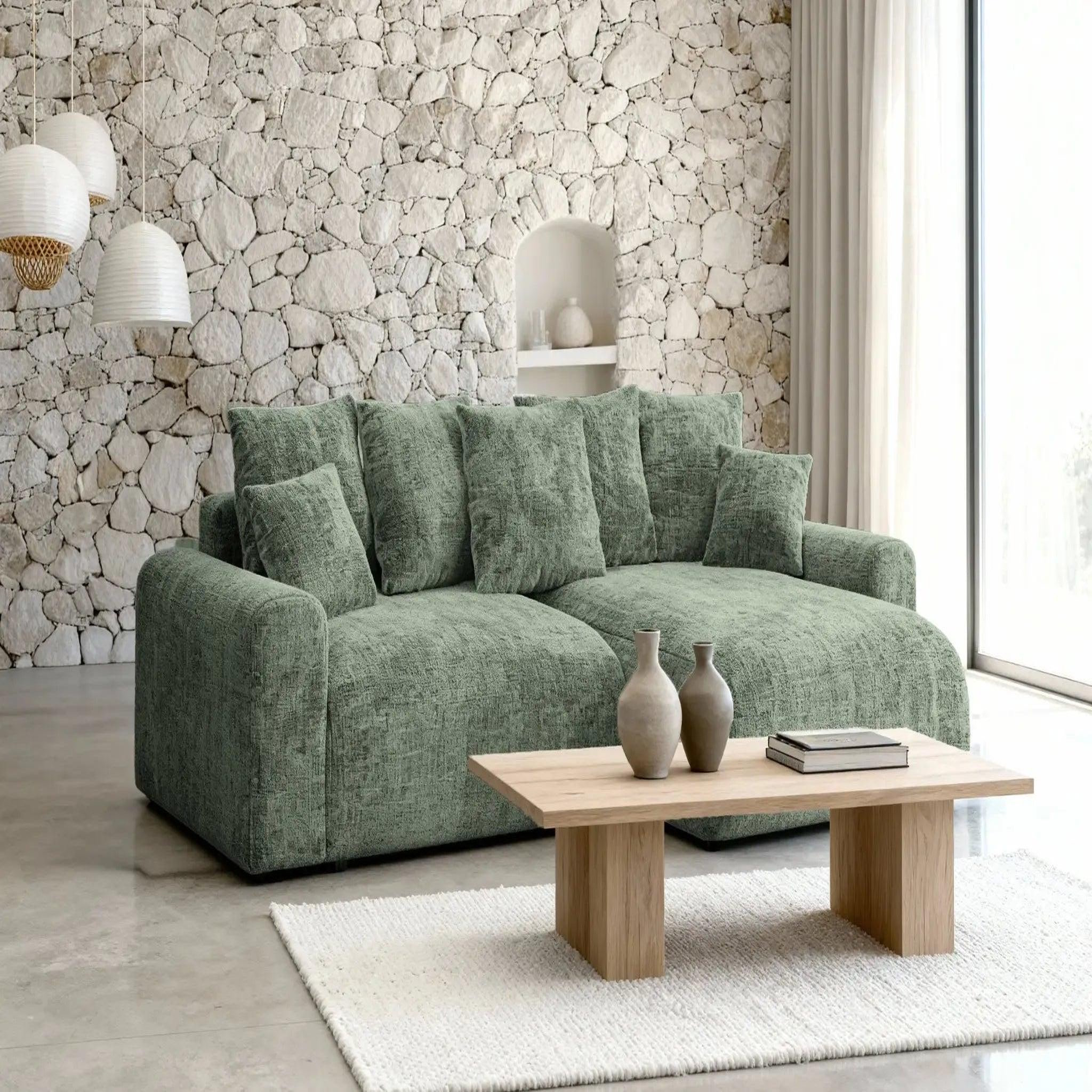 Voir la diapositive 6 : CASANOVA PARIS Oli - canapé d'angle convertible tissu chenille 4 places