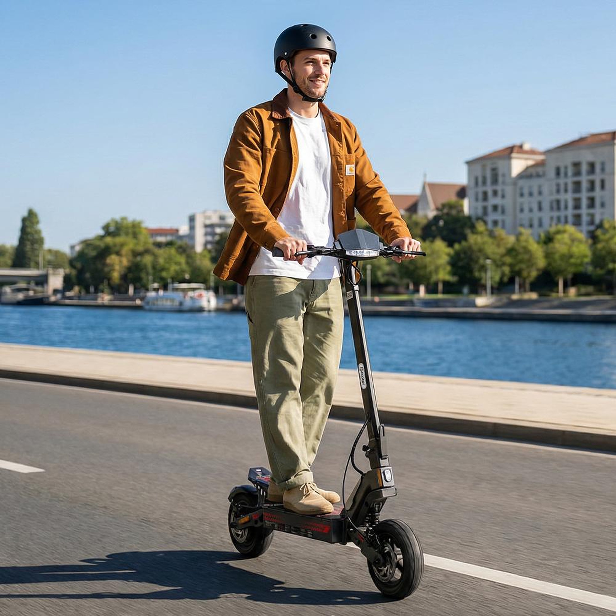 Voir la diapositive 5 : ISCOOTER Trottinette électrique pliable iScooter iF1 48 V 10 Ah, pneus tout-terrain 10 pouces, avec application