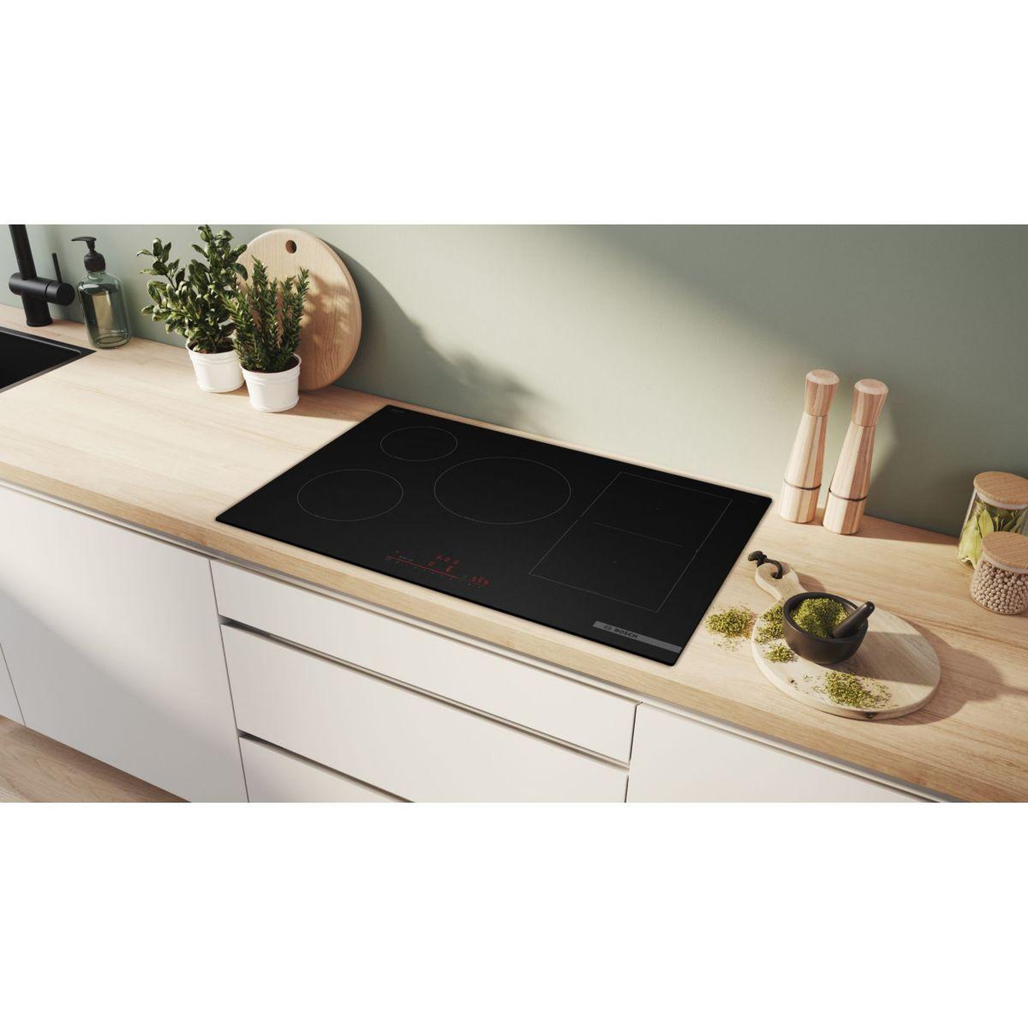 Voir la diapositive 4 : BOSCH Plaque induction PVW81CHB1E série 6, finition carbone mate