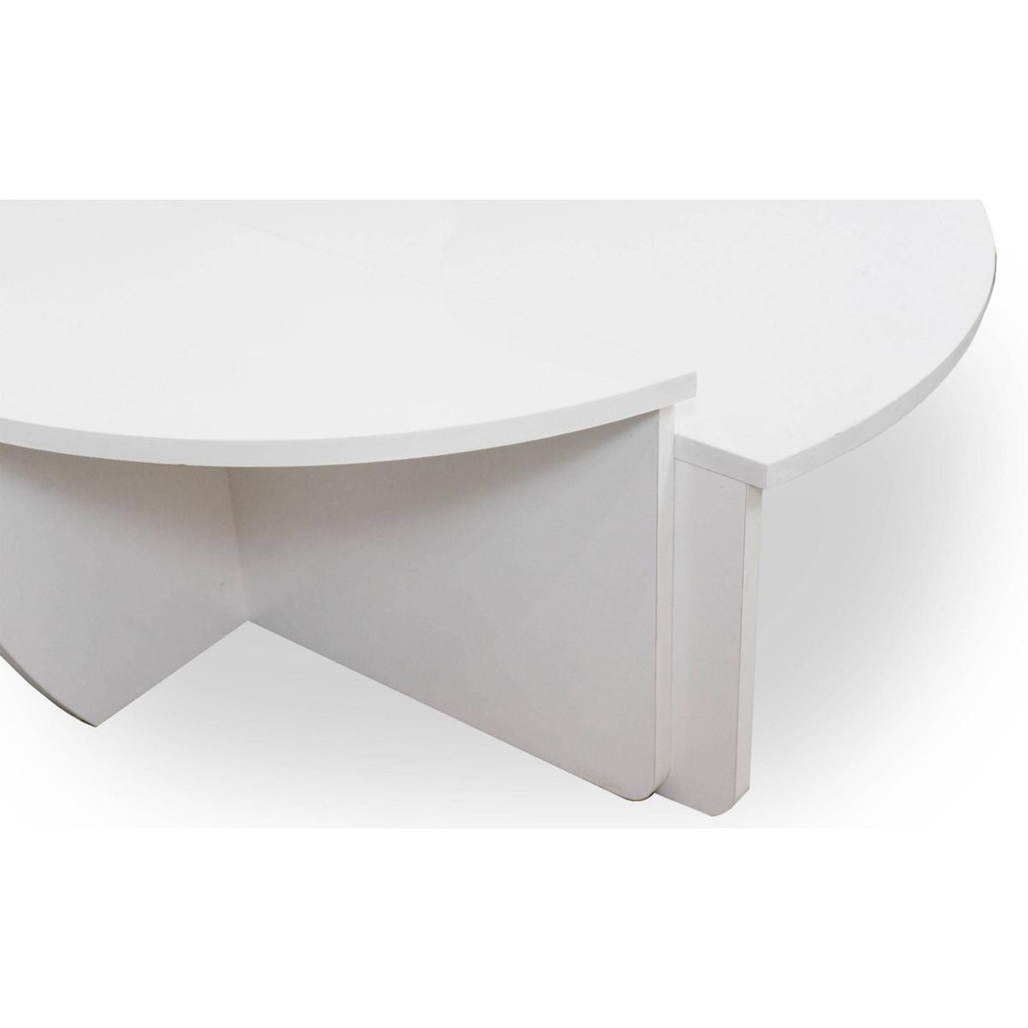 Voir la diapositive 5 : Paris Prix Lot de 2 tables basses design  armango  90cm blanc