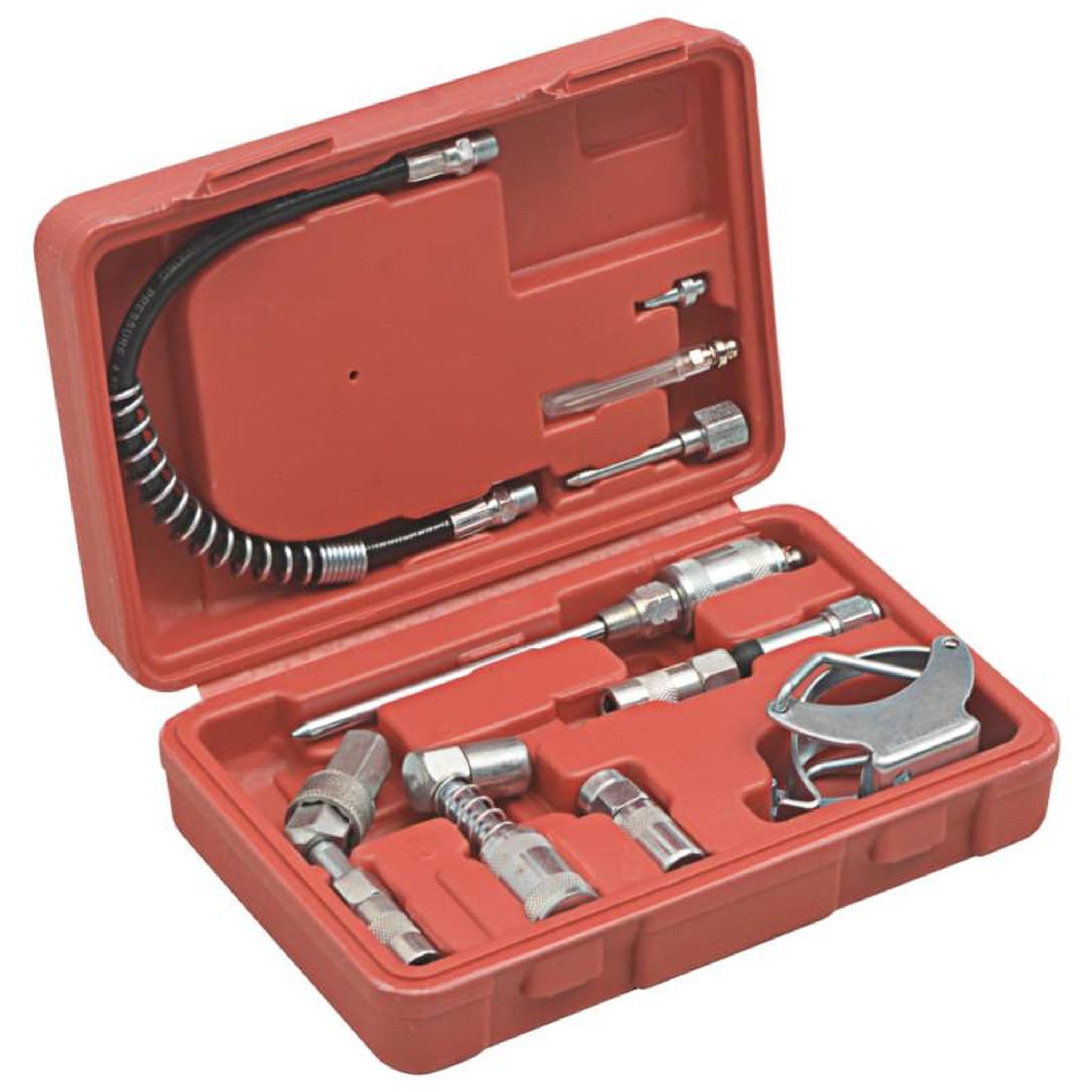 Voir la diapositive 1 : VIDAXL Kit d accessoires de lubrification 11 pcs