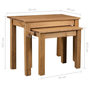 Voir la diapositive 6 : VIDAXL Tables gigognes 2 pcs Bois de pin massif Assortiment Panama