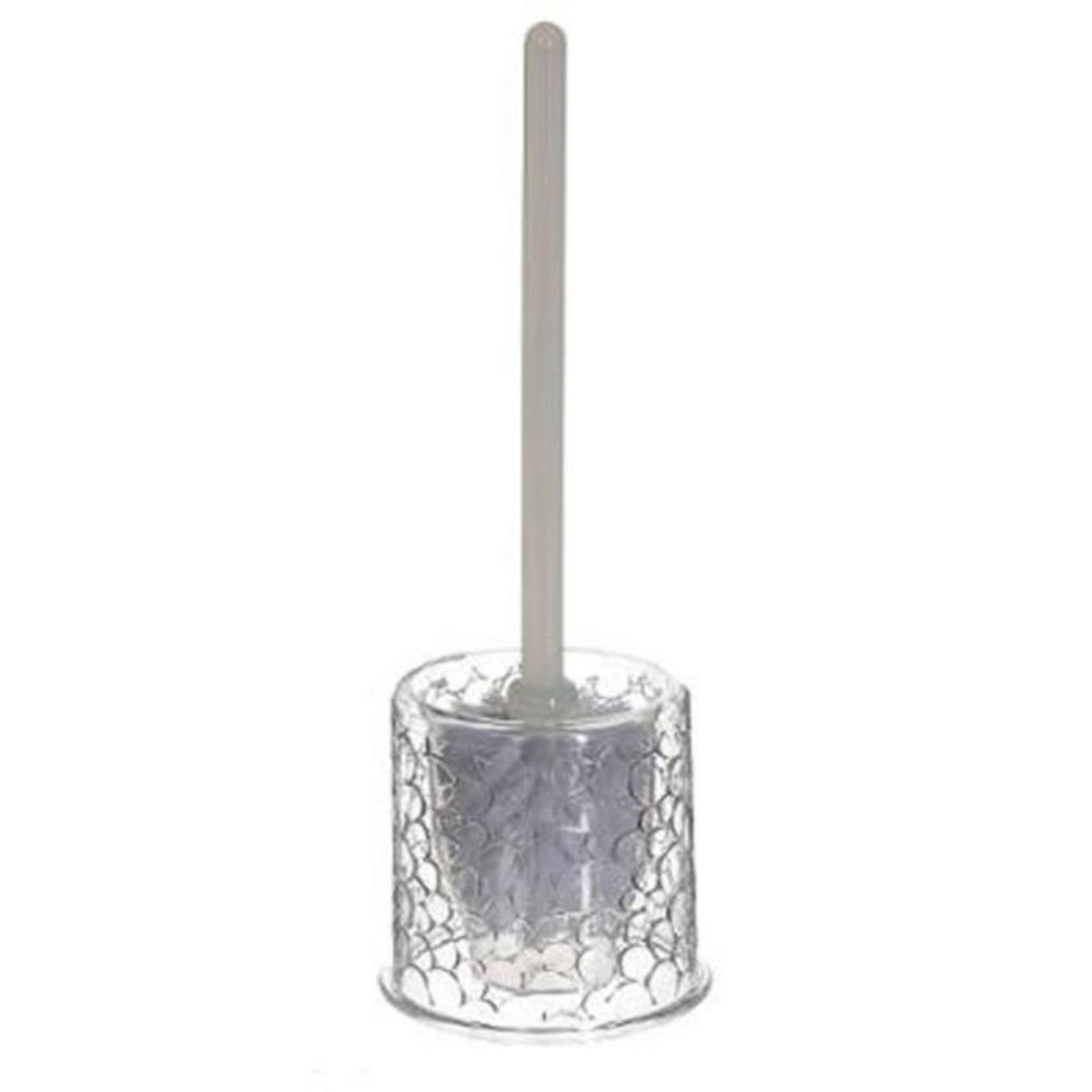 FIVE Brosse WC en Plastique  Galet  37cm Transparent