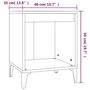 Voir la diapositive 6 : VIDAXL Tables de chevet 2 pcs Gris beton 40x35x50 cm