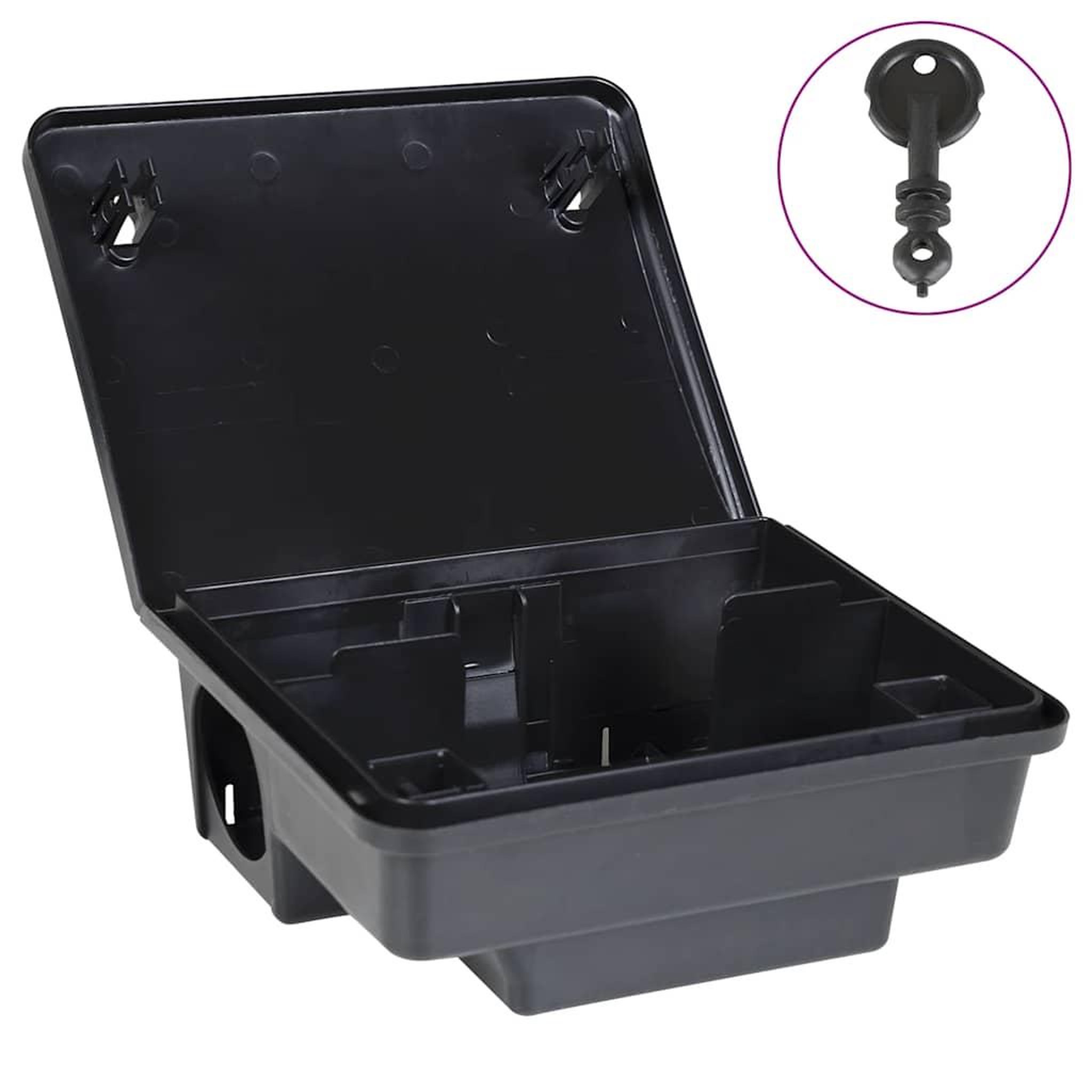 VIDAXL Pieges a souris 4 pcs noir 23x19x9,5 cm