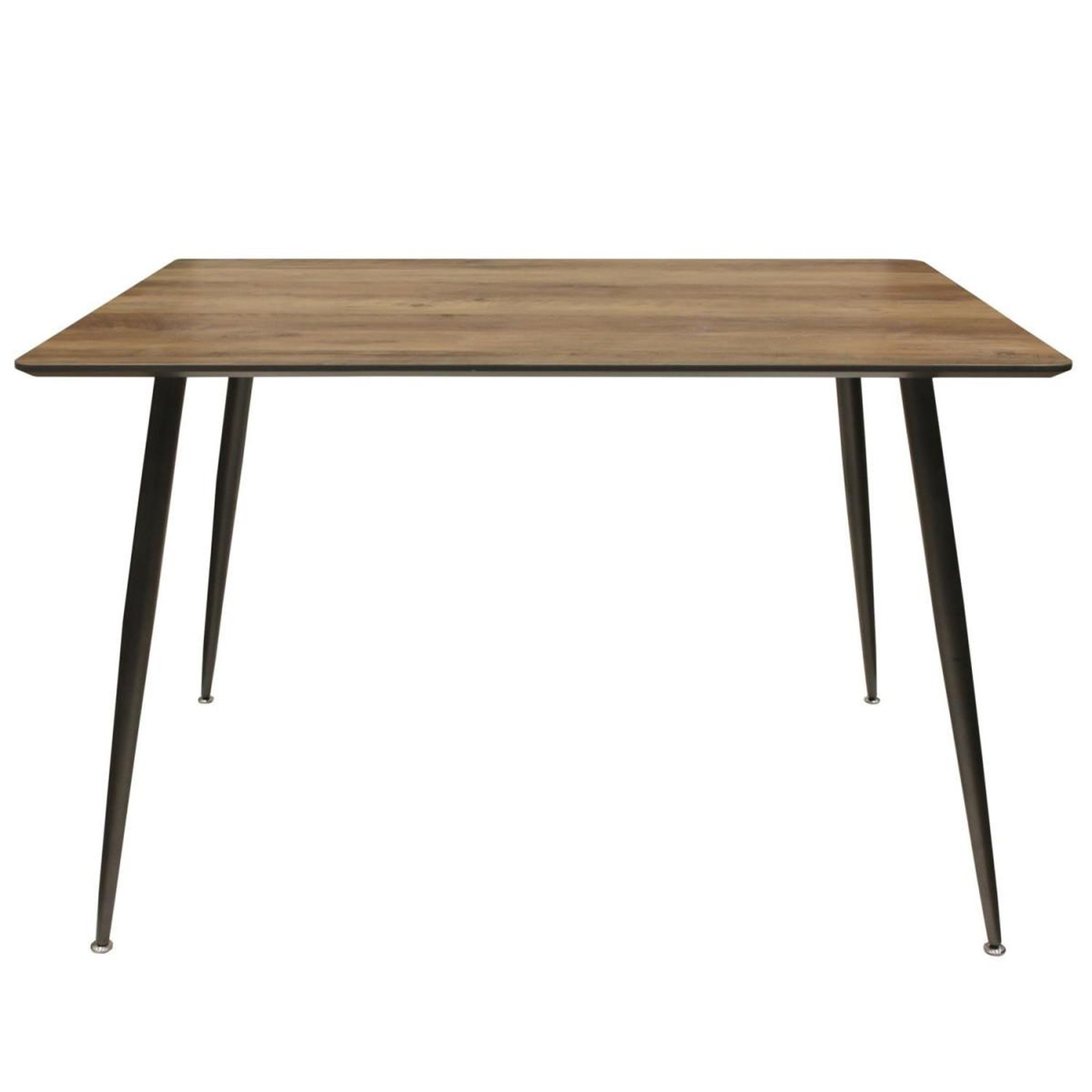 Voir la diapositive 3 : The Home Deco Factory Table de repas design  épuré  115cm naturel