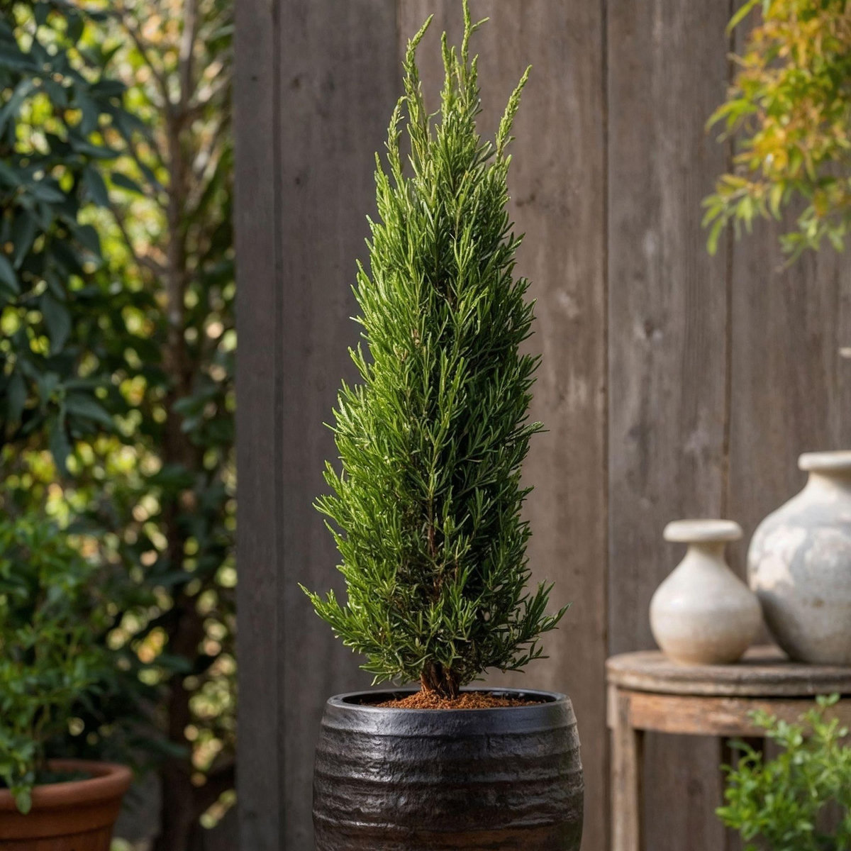 PLANT IN A BOX Cyprès toujours vert - Set de 2 - Cupressus sempervirens - H70-80cm - ⌀19cm