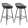 Voir la diapositive 1 : IDIMEX Lot de 2 tabourets de bar IREK, en plastique