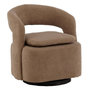 Voir la diapositive 1 : Paris Prix Fauteuil Design Bouclette  Laurel  71cm Marron