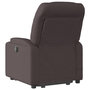 Voir la diapositive 5 : VIDAXL Fauteuil inclinable de massage Marron fonce Tissu