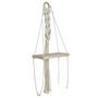 Voir la diapositive 2 : Paris Prix Étagère Murale Déco  Boho  62cm Beige