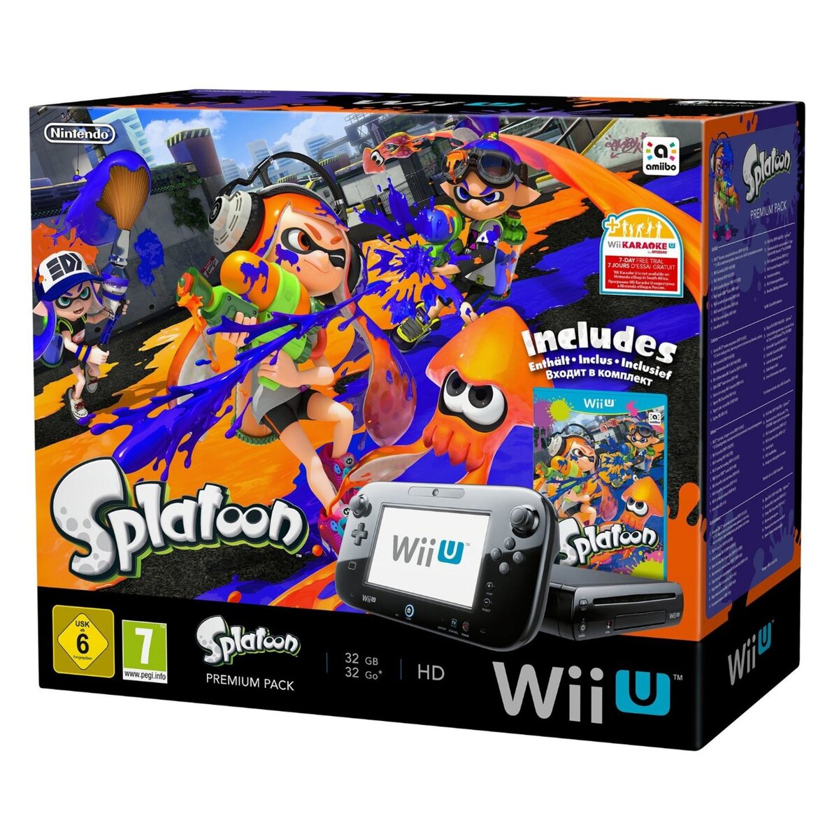 Pack Wii U Premium 32 Go Splatoon