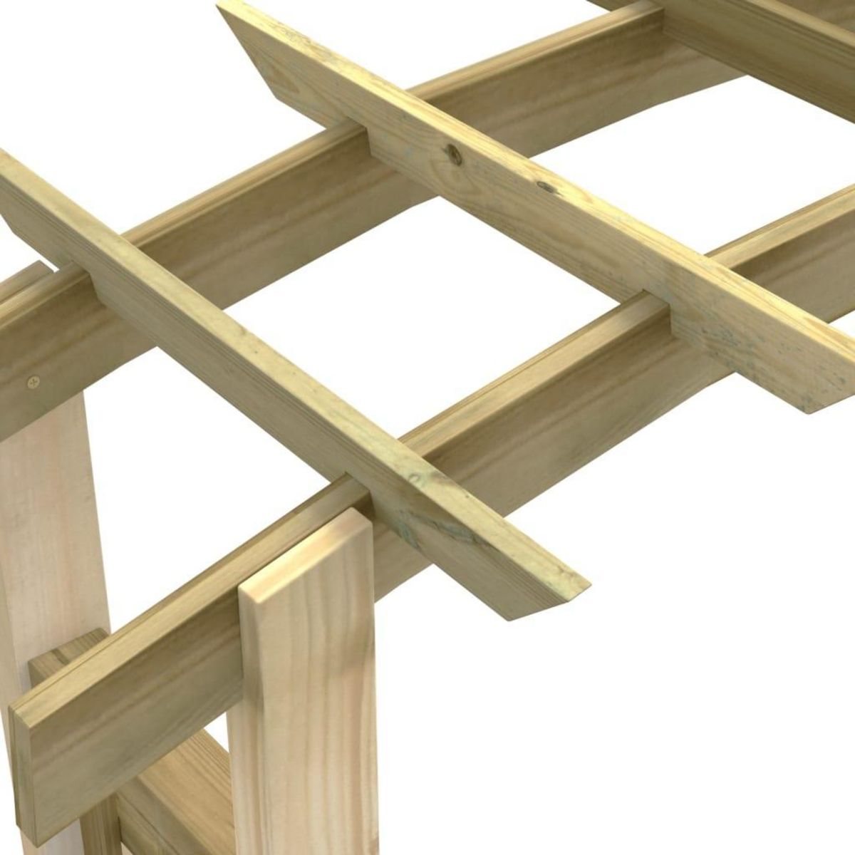 VIDAXL Voute en treillis 150x60x210 cm Bois