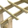 Voir la diapositive 5 : VIDAXL Voute en treillis 150x60x210 cm Bois