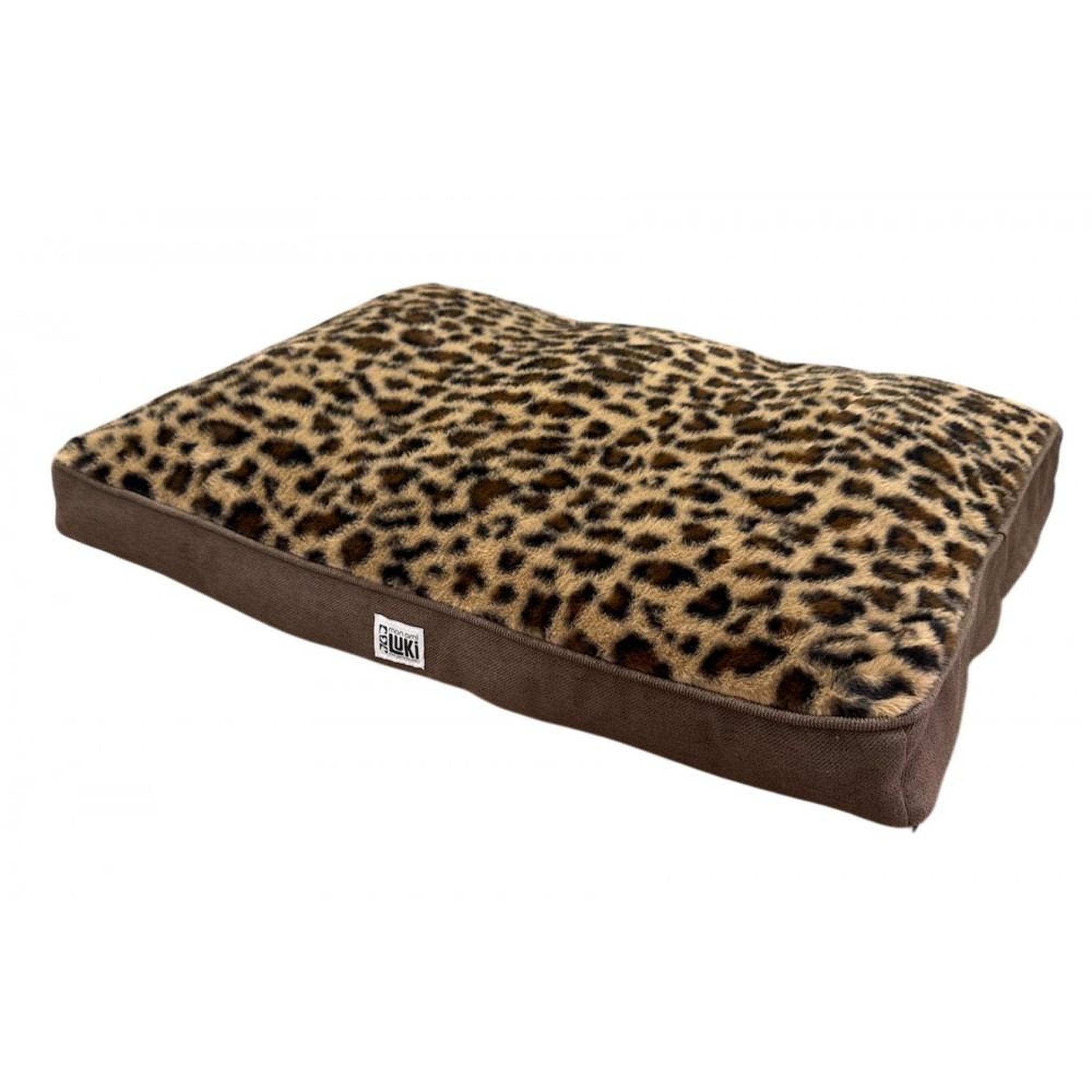 MON AMI LUKI Matelas LÉOPARD antidérapant et confortable - petit/moyen chien. Coloris disponibles : Marron