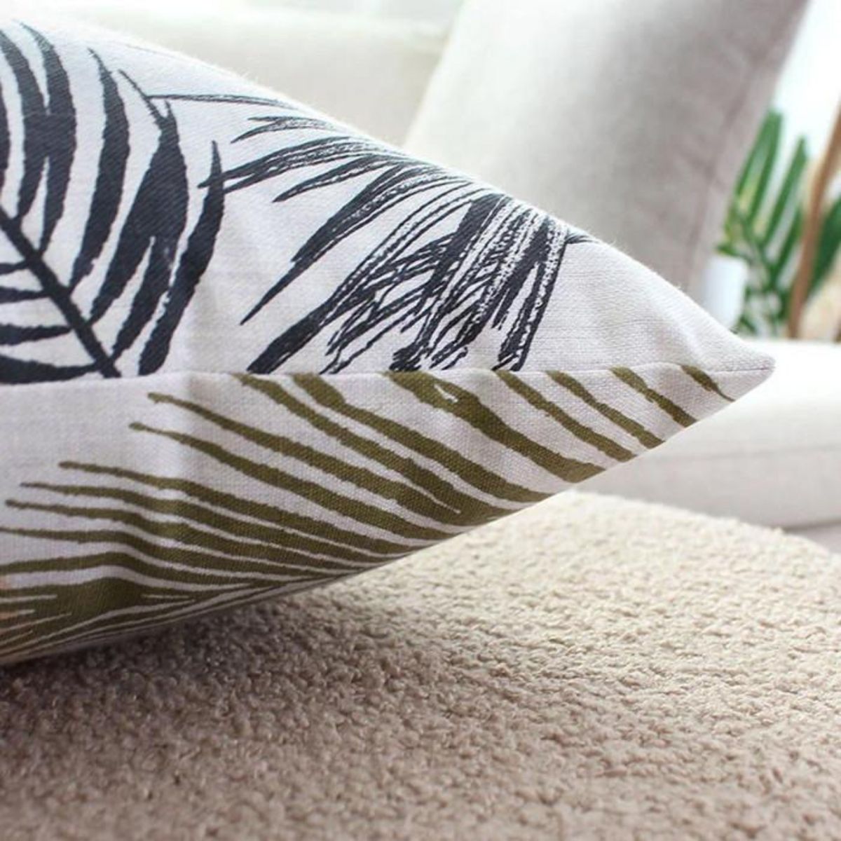 Paris Prix Coussin Déco Imprimé  Palmeira  40x40cm Multicolore