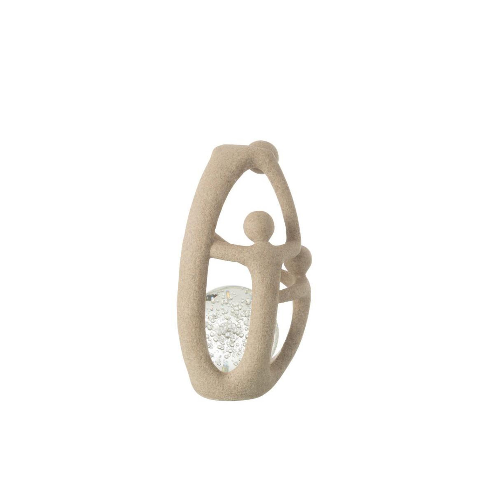 Voir la diapositive 3 : J-LINE Couple boule cristal  shawn  31cm beige