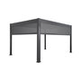 Voir la diapositive 1 : SWEEEK Pergola bioclimatique. aluminium et acier. 3x4m avec store 3m + store 4m