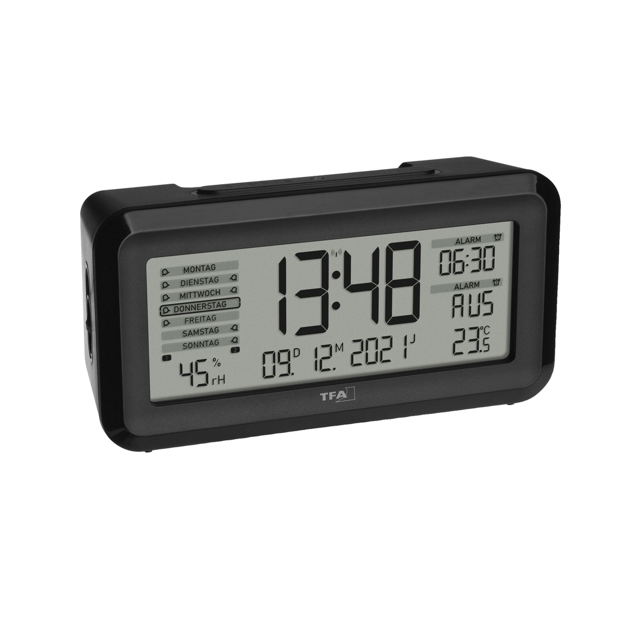TFA Horloge TFA 60.2562.01 affichage numérique clair