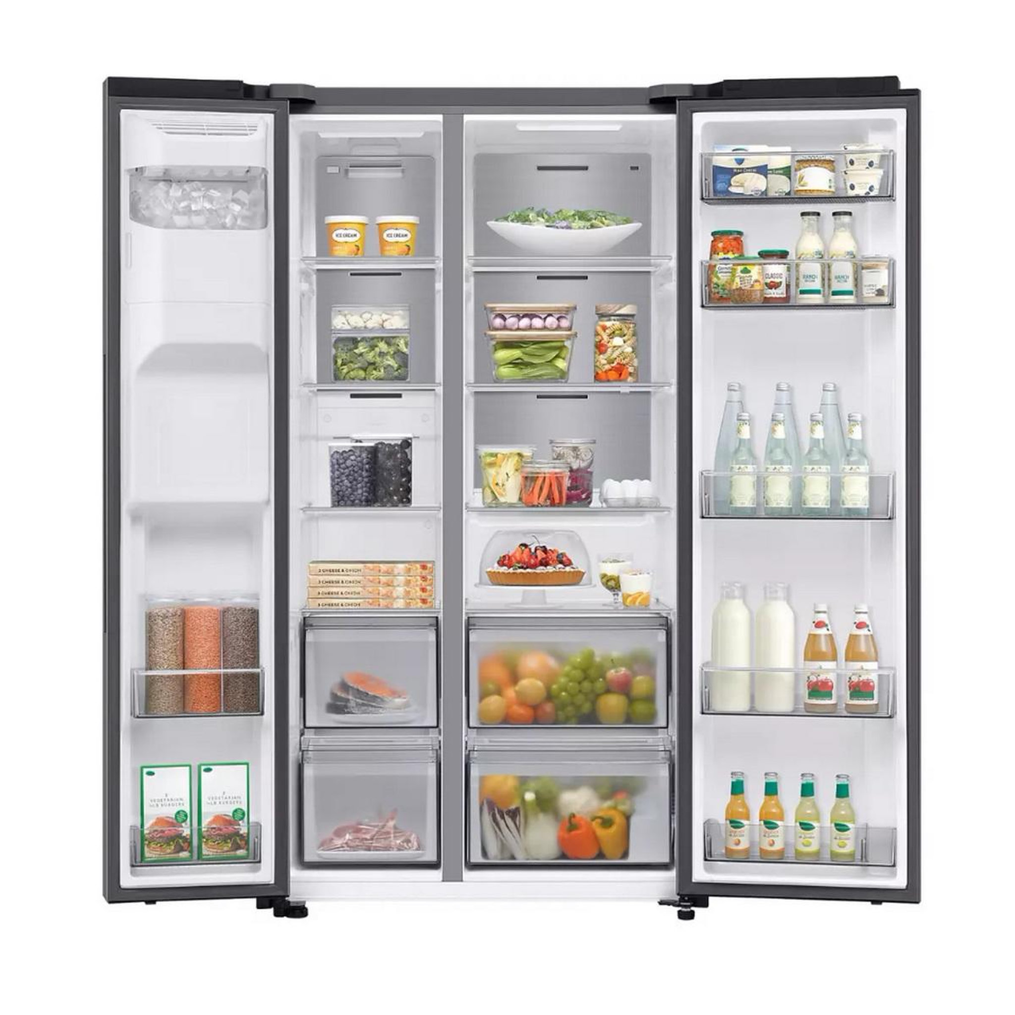 Voir la diapositive 5 : Samsung Réfrigérateur américain 91.2cm 640l ventilé - rs70f64ket