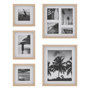 Voir la diapositive 1 : ATMOSPHERA Lot de 5 Cadres Photo  Erin  31cm Naturel