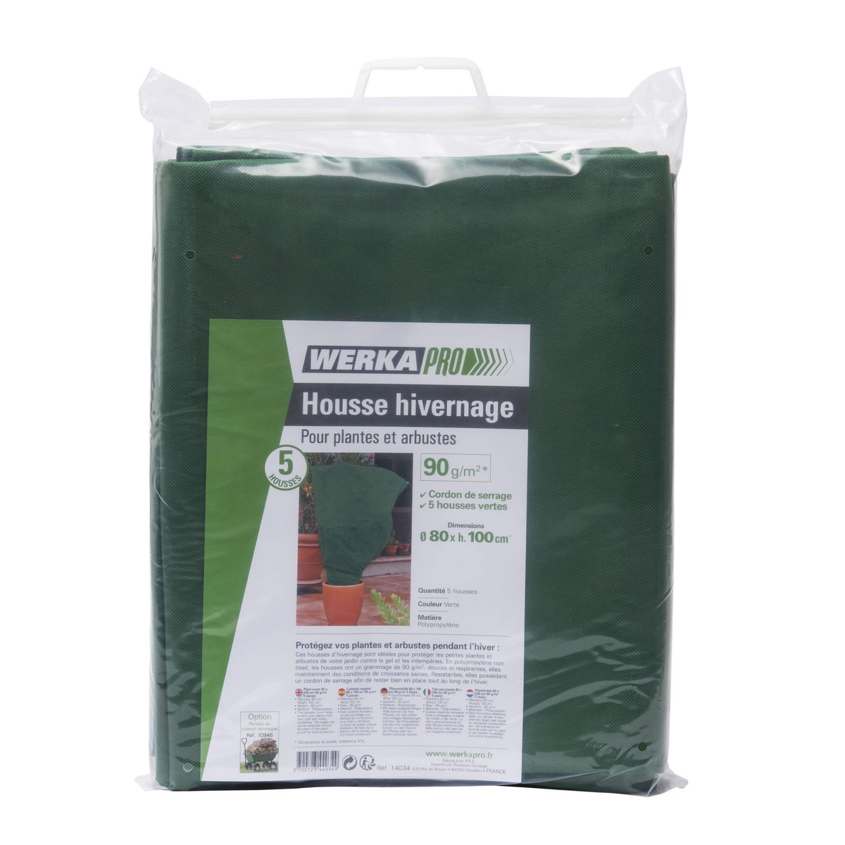  Housse plantes 80x100cm 90g/m2  5 pcs