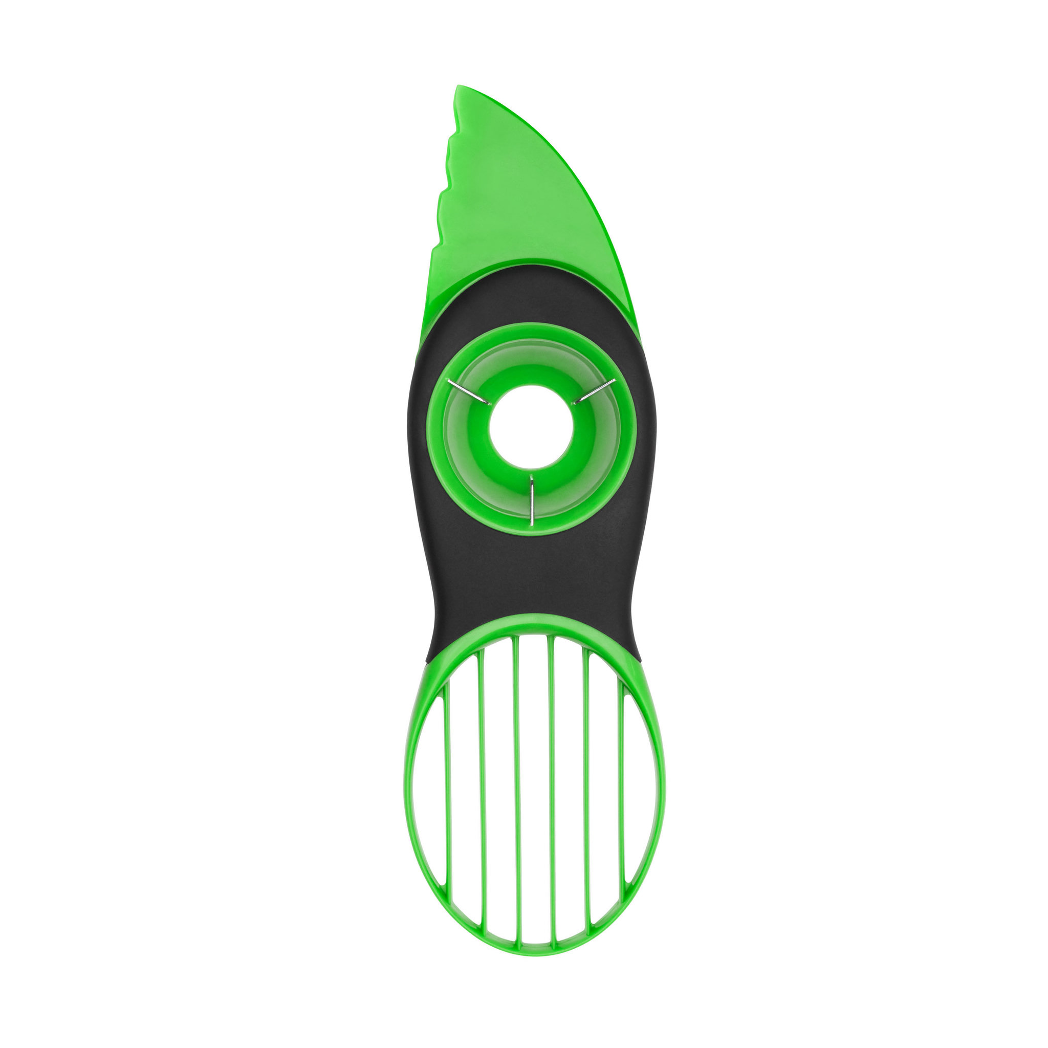 Voir la diapositive 2 : OXO Trancheuse à avocat 3 en 1 OXO vert