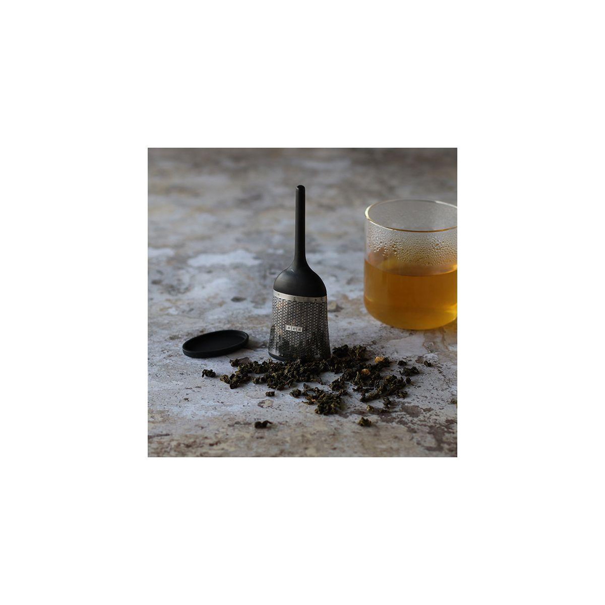 Voir la diapositive 3 : OGO LIVING Infuseur à thé Gaspard en inox support silicone