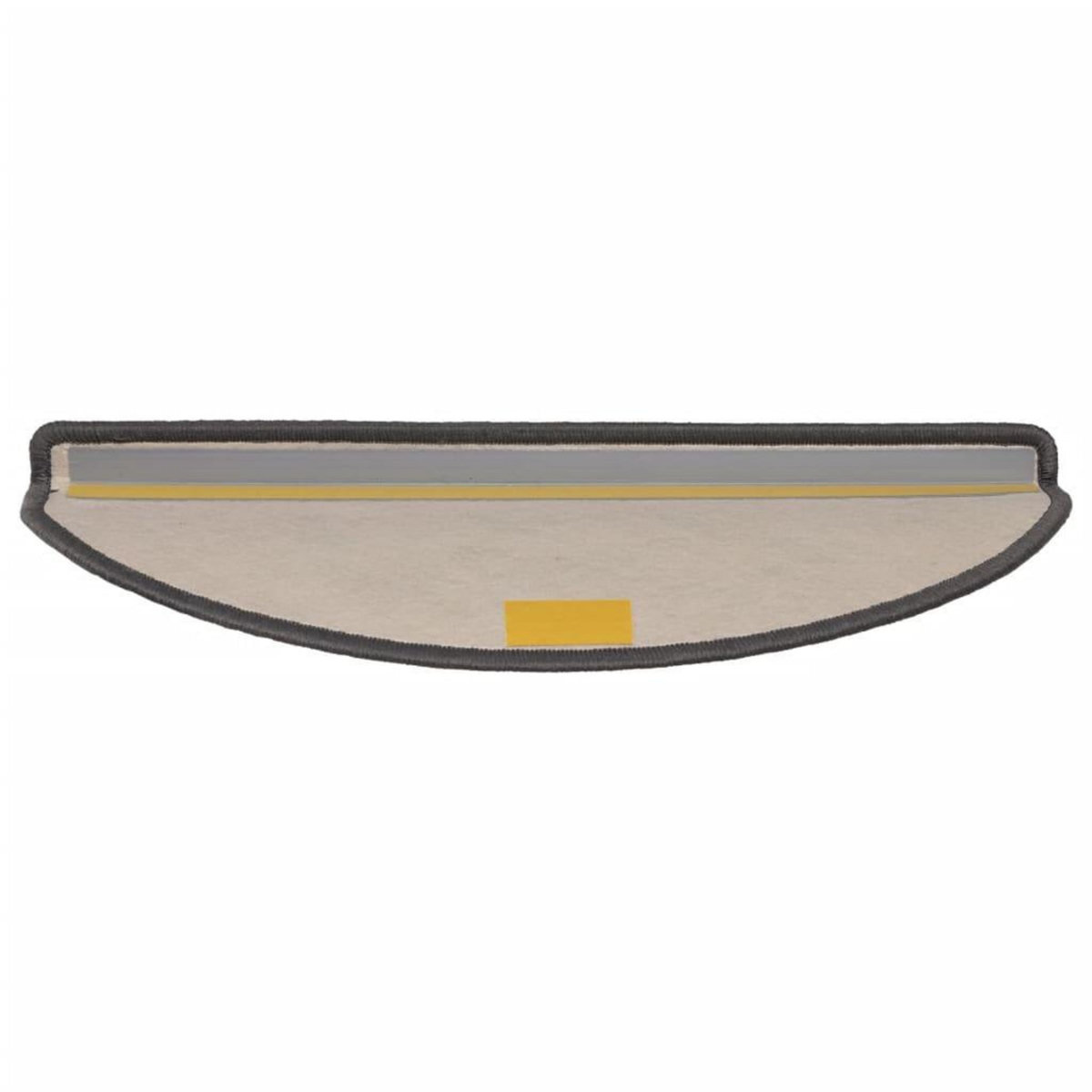 VIDAXL Tapis d'escalier auto-adhesifs 15 pcs Gris et beige 65x21x4 cm