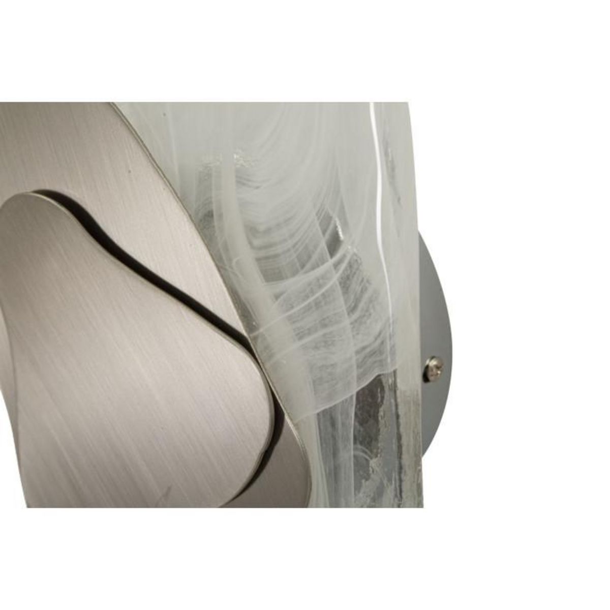 Paris Prix Applique Murale en Verre  Ocean  32cm Blanc & Argent