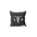 SOLEIL D'OCRE Housse de coussin 40x40 cm BUFFALO, par Soleil d'Ocre