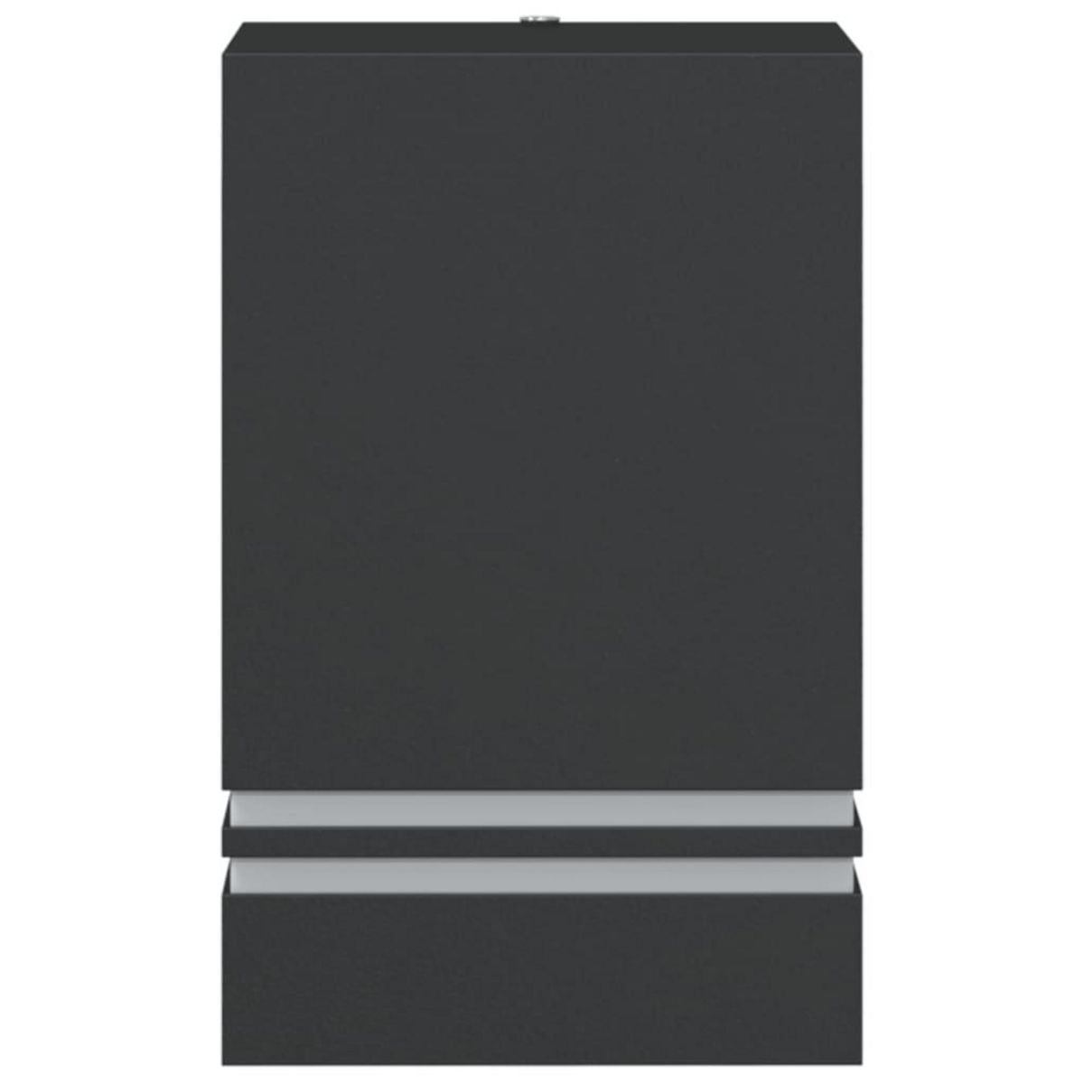 VIDAXL Applique murale d'exterieur noir acier inoxydable