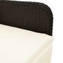 Voir la diapositive 5 : VIDAXL Ensemble de bistro de jardin 9 pcs coussins noir poly rotin