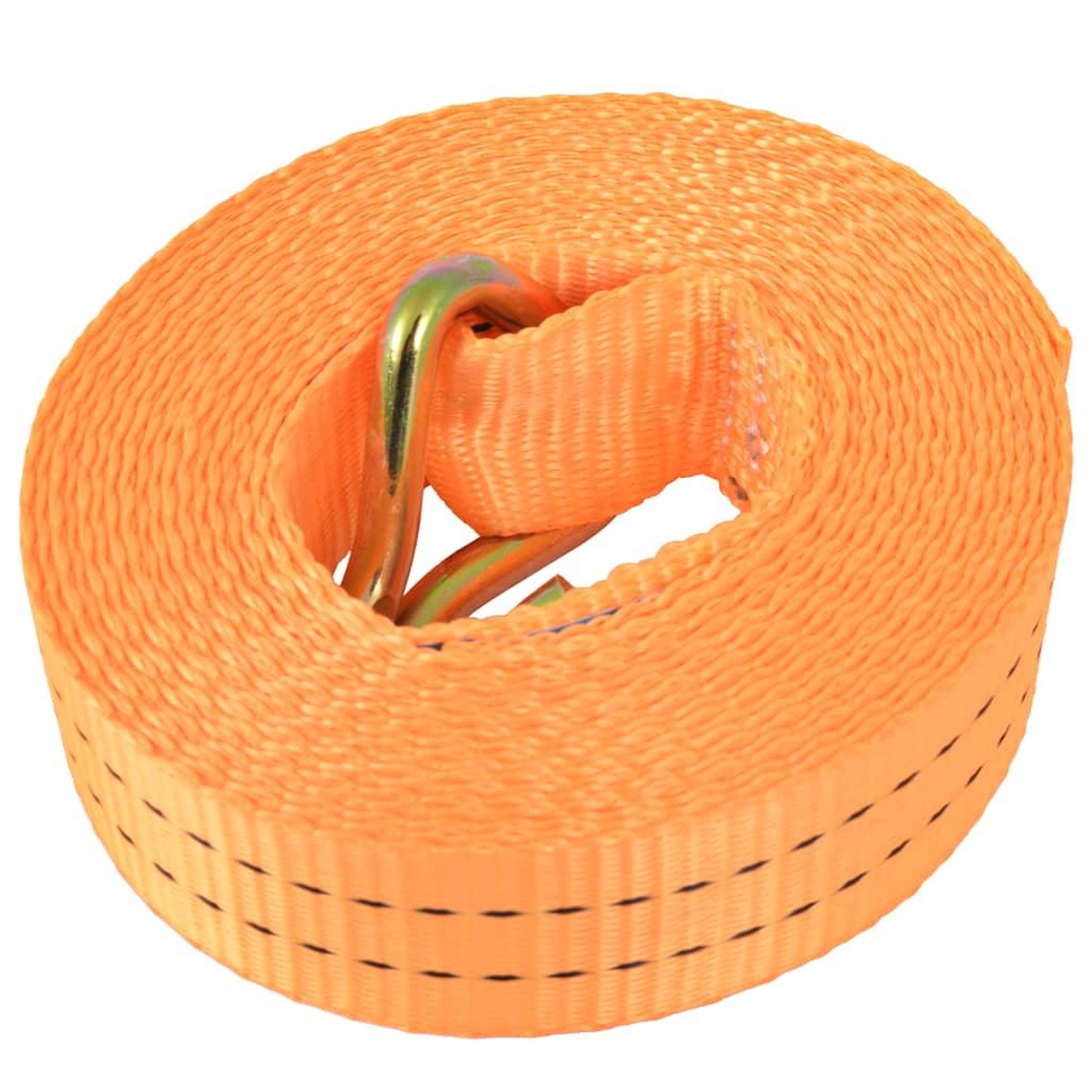 Voir la diapositive 3 : VIDAXL Sangle d'arrimage a cliquet 4 pcs 1 tonne 6 m x 38 mm Orange