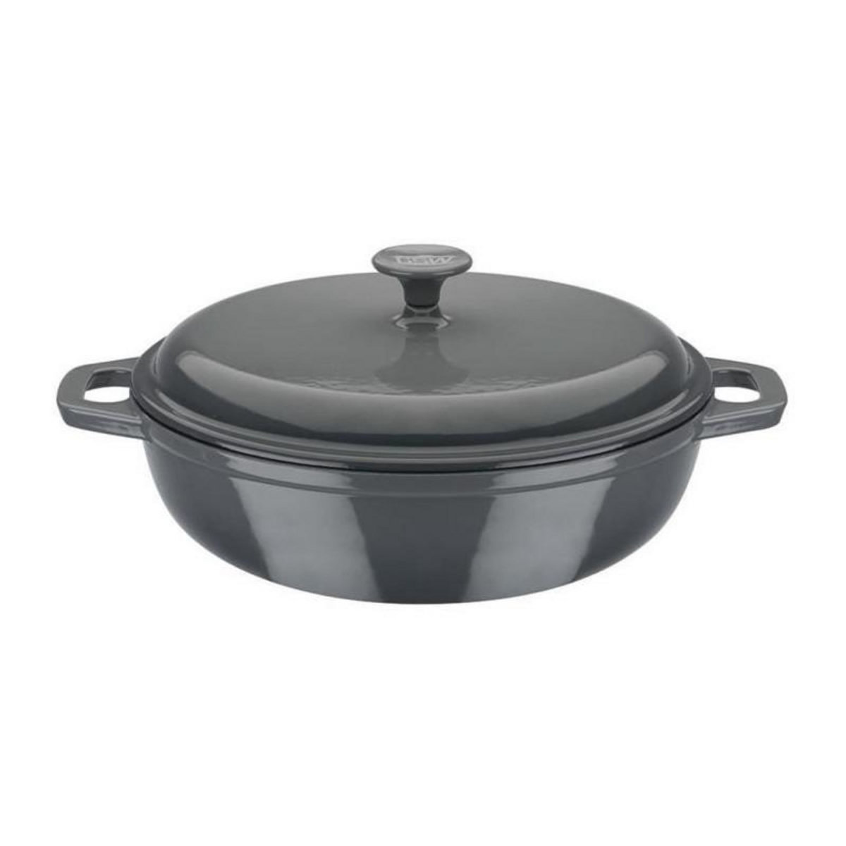 GSW Cocotte fonte massive - GSW - GREY SHADOW - 30 cm - Ronde - Induction - Gris