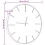 Voir la diapositive 6 : VIDAXL Horloge murale marron Ø39 cm fer et bois d'ingenierie